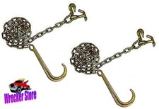 CADENA DE REMOLQUE 10' G70 J GANCHO Y MARTILLO para GRULETA, RETROCESO - 1 Par