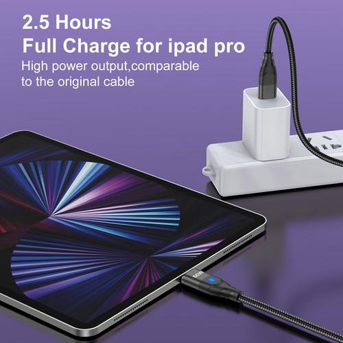 3 in 1 PD60W Type C To Type-C Micro USB iOS Magnetic 3A Fast Charging Data Cable - Picture 6 of 20