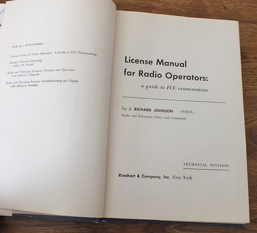 License Manual for Radio Operators by J Richard Johnson 1958 3rd Printing HC - Picture 3 of 5