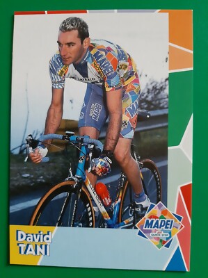CYCLING cycling card DAVID TANI team MAPEI Quick-Step 2000