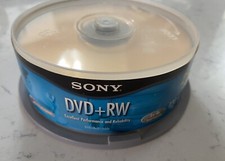 Sony DVD RW 4.7 GB 120 min 1-4x Rewritable DVDs Discs New Open Box 17 Pack