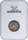 1958-D Washington Quarter MS67 NGC