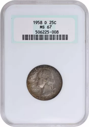 1958-D Washington Quarter MS67 NGC