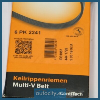 6PK2241 CONTITECH 6 PK 2239 Courroie Poly-V 2241mm, 6 | AUTODOC