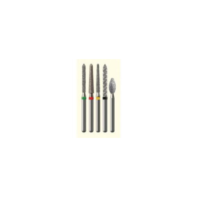 Axis Dental C888-012 NTI FG #888-012 Flame Shaped Coarse Grit Diamond Burs 5/Pk