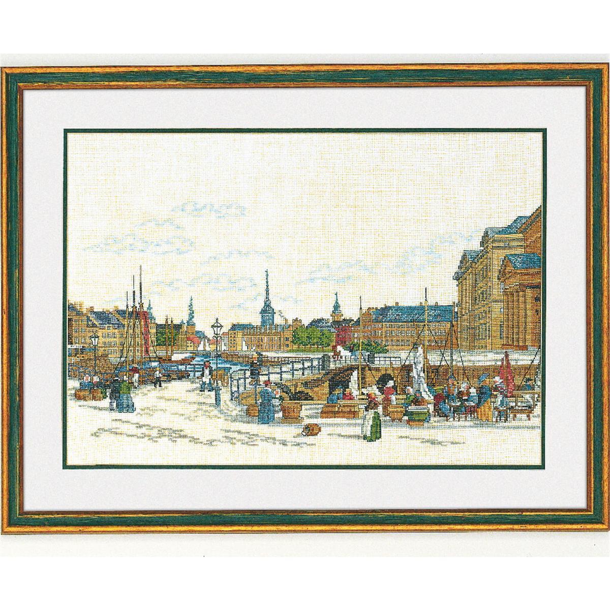 Eva Rosenstand counted cross stitch kit ""Bridge"", 45x60cm, DIY