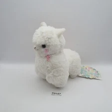 Alpaca Alpacasso C0107 White Amuse Plush 6" TAG Stuffed Toy Doll Japan