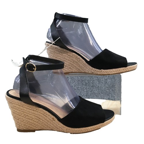 LifeStride Women's Yung Strappy Wedge Sandals Lux Navy size 7 M