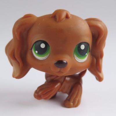 LPS # 252 LITTLEST PETSHOP ORIGINAL AUTHENTIC CHIEN EPAGNEUL DOG SPANIEL HASBRO