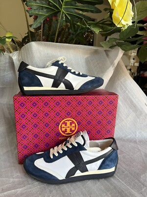 Tory Burch スニーカー ホワイト/ネイビー TORY BURCH トリーバーチ スニーカー Howell Court ハウエル