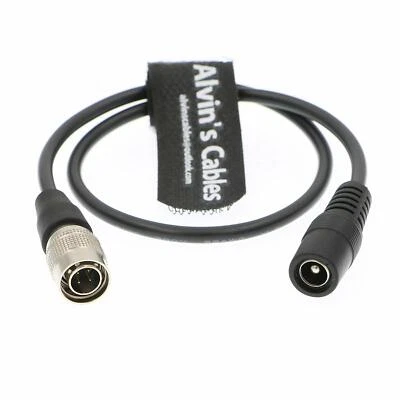 ALVIN'S CABLES Del Reino Unido - Hirose 4 pines macho a DC hembra cable para dispositivo de sonido ZAXCOM Blackmagic