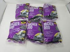 Lot Of 6 M-D 75556216 Backer Rod For Small Gaps 3/8" x 20' Gray