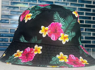 Купить black floral bucket hat spencer s nwt (324324057126), США display picture 1