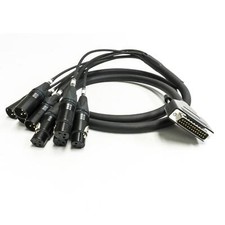 Van Damme Digitour Aes 110ohm Dsub To Xlrs. 4in 4out. Neutrik. Tascam