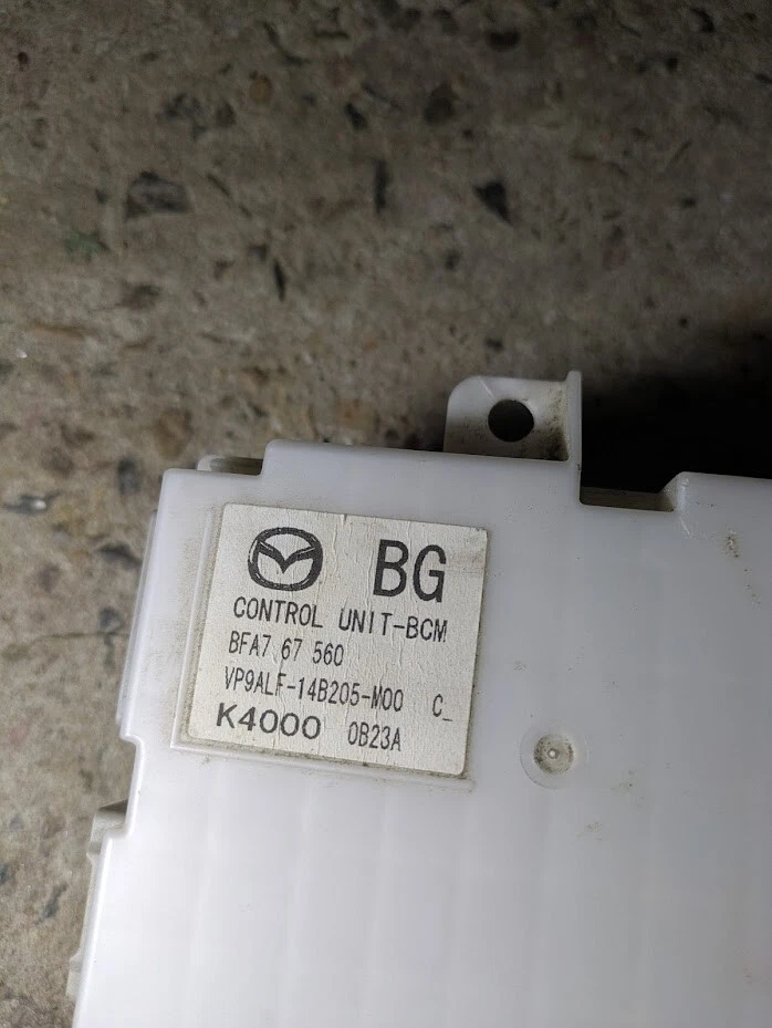 Mazda 3 BL 09-13 2.0L Auto Engine ECU Security Kit Key+Lock+Ignition+BCM+Cluster - Image 3 of 3