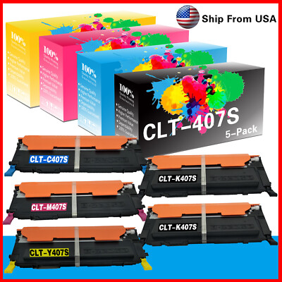 5PK CLT-407S CLT407S CLT-315 Toner Cartridge for CLX-3285  CLX-3186 Printer