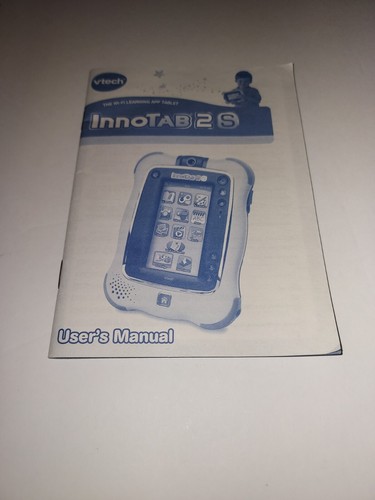 Vtech InnoTab 2S Instructions - USER'S MANUAL ONLY