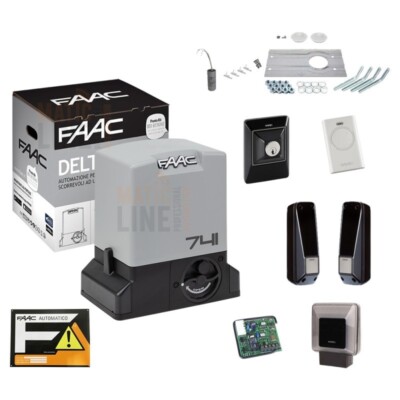 FAAC KIT DELTA 3 741 Für Schiebetor Tragfähigkeit 900KG 220V