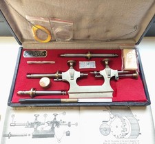 Tornio perno strumento orologiai Jacot 5 teste + brochure + accessori