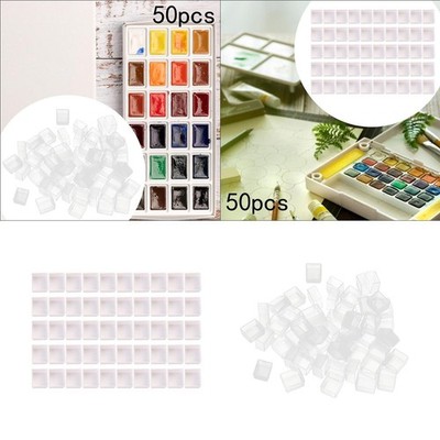 50 Stück leere Aquarell Farbtöpfe 2 ml Zeichnung DIY für Acrylfarben Zubehör