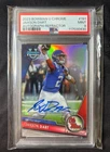 Jaxson Dart 2023 Bowman U Chrome Auto-Refractor /499 #191 PSA 9 MINT