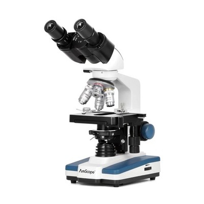 LED Binocular Compound Microscope 40X-2500X 0.3MP USB Camera B120C-E AmScope