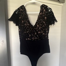 Black Lace Teddy Bodysuit