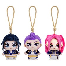 K-Pop Demon Hunters Clip On Pl&uuml;sch Figuren 3er Pack Rumi Mira Zoey Jazwares