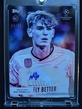 2023-24 Topps UEFA Simplicidad Nico Paz Auto Purple /25 RC SSP Real Madrid