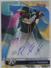 Robert Puason 2020 Bowman's Best of 2020 Autographs Blue #B20-RP #/150 - J1683