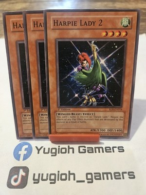 Yu-Gi-Oh Harpie Lady 2 X3 RDS 1st Edition Common Light Played 
