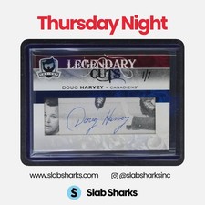 2009 UPPER DECK THE CUP #LC-DH DOUG HARVEY LEGENDARY CUTS AUTO 1/1