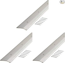 Fluted 7/8-Inch by 36-Inch Carpet Trim, Silver (Pack of 3) Fluted 7/8-Inch by 36-Inch Carpet Trim, Silver (Pack of 3) - Image 1