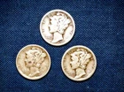 1926-PDS MERCURY DIMES -- avg circ