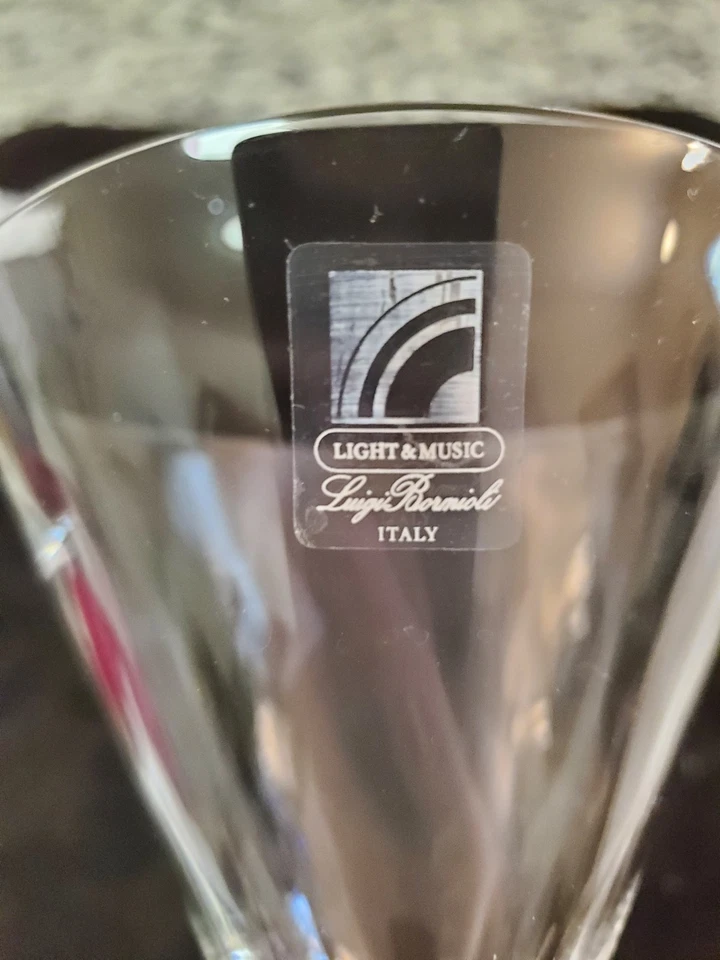 Luigi Bormioli Two Martini Glasses Light & Music Made In Italy Set of 2 - Image 2 of 4