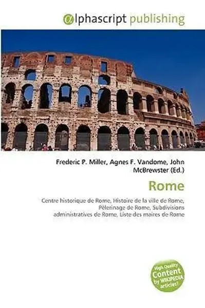 Frederic P. Miller (U. A.) | Rome | Taschenbuch | FranzöSisch (2026)-image