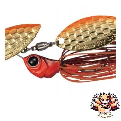 NEW Evergreen Spinnerbait D-Zone Fly Tandem Willow Leaf 1/4oz Prespawn Dynamite - Image 1