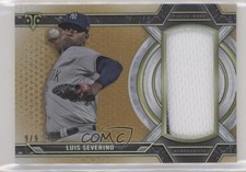 2021 Topps Triple Threads Single Jumbo Relics Gold 9/9 Luis Severino 0jz5