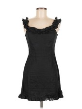 Reformation Women Black Cocktail Dress 8