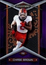 2023 Wild Card Alumination Draft Retail #ABC-24 Chase Brown Rainbow Purple #/15