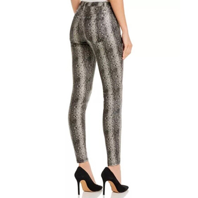 Hue Python Jeans Women XL Gray Reptile Snake Skinny Ankle Denim Leggings Stretch