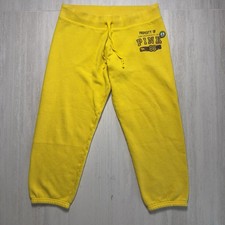 2000s Y2K Vintage Victoria's Secret PINK Sweatpants Size Large Yellow