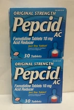 Pepcid AC Acid Reducer , 2 Packs(30 Tablets each) Exp:12/2025