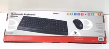 Inland 2.4GHz Wireless Multimedia 103-Key Keyboard & Mouse Combo 1000 DPI Black