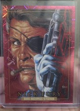2024 Marvel Masterpieces '92 Platinum Nick Fury #64 Pink Lasers /992