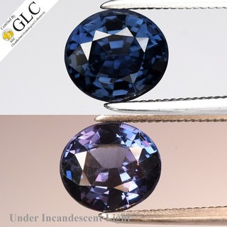 💎 GLC CERTIFIED 1.17ct VVS Oval Natural Color Change Spinel Ceylon Gemstone