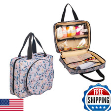 Portable Square Cross Stitch Embroidery Project Bag - Large Organizer  Storage