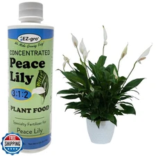 EZ-GRO Peace Lily Fertilizer for Indoor Plants - Concentrated Liquid Plant Fo