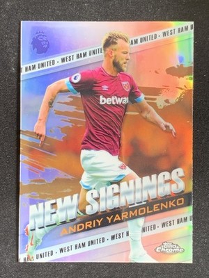 Andriy Yarmolenko 2018-19 Topps Chrome Premier League New Signings #NS-AY