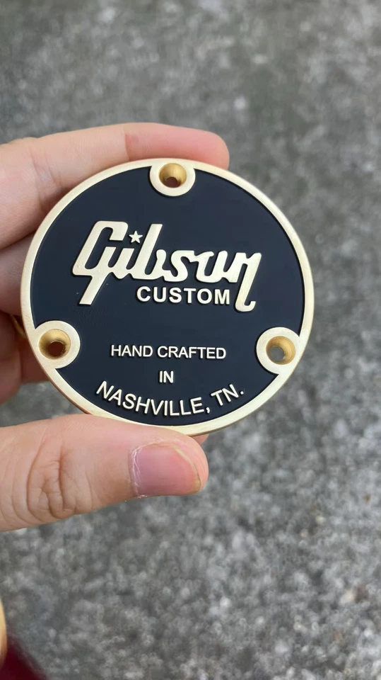 Interruptor de alternância de guitarra dourado tampa da placa traseira para Gibson LP Les Paul peças de guitarra - Imagem 4 de 4